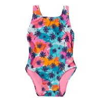 Speedo Infant Girls' 12M-3T Snapsuit One Piece Swimsuit Front_Flat