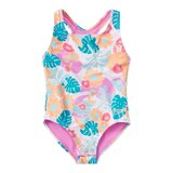 Speedo Infant Girls' 12M-3T Snapsuit One Piece Swimsuit Front_Flat