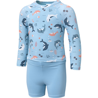 Ripzone Infant Kids' Two Piece Long Sleeve Rashguard Swim Set Front_Angled_Left