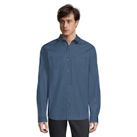 Ripzone Men's Pender Chambray T-Shirt Front_Flat