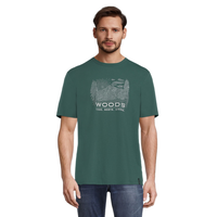 Woods Men's Cayley Graphic T Shirt Front_Flat