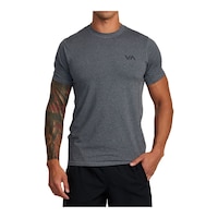 RVCA Sport Men's Vent T-Shirt Front_Flat