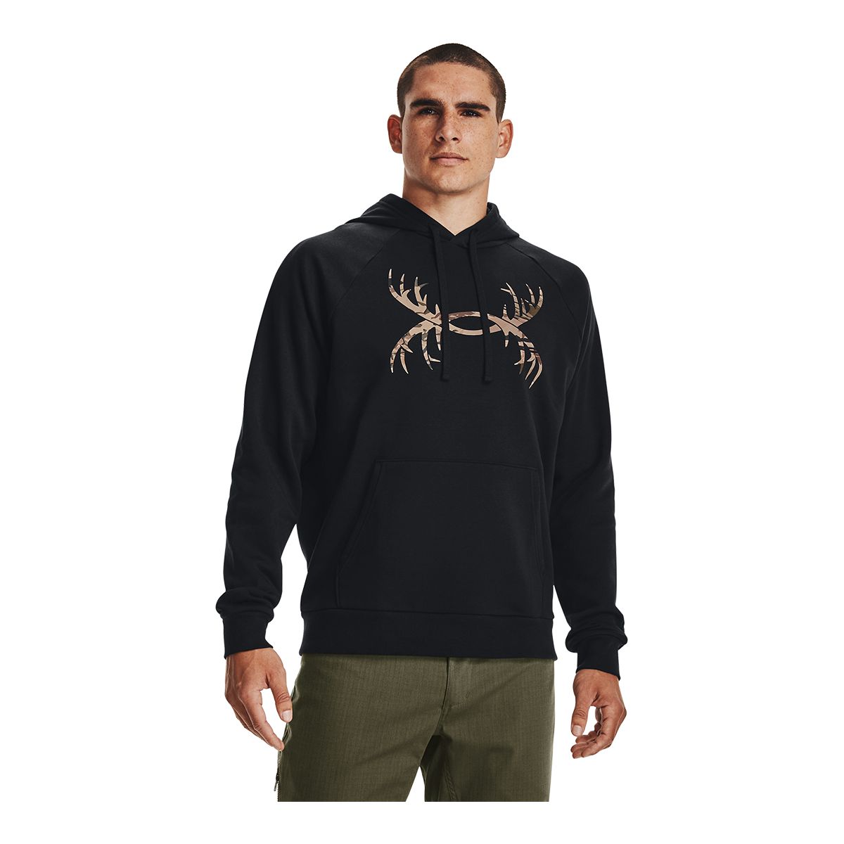 Under Armour Men's Rival Antler Pullover Hoodie
