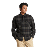 Brixton Men's Bowery Flannel Shirt Front_Flat