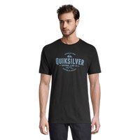 Quiksilver Men's Timeout T Shirt, Short Sleeve, Crew Neck, Cotton, Graphic Front_Flat