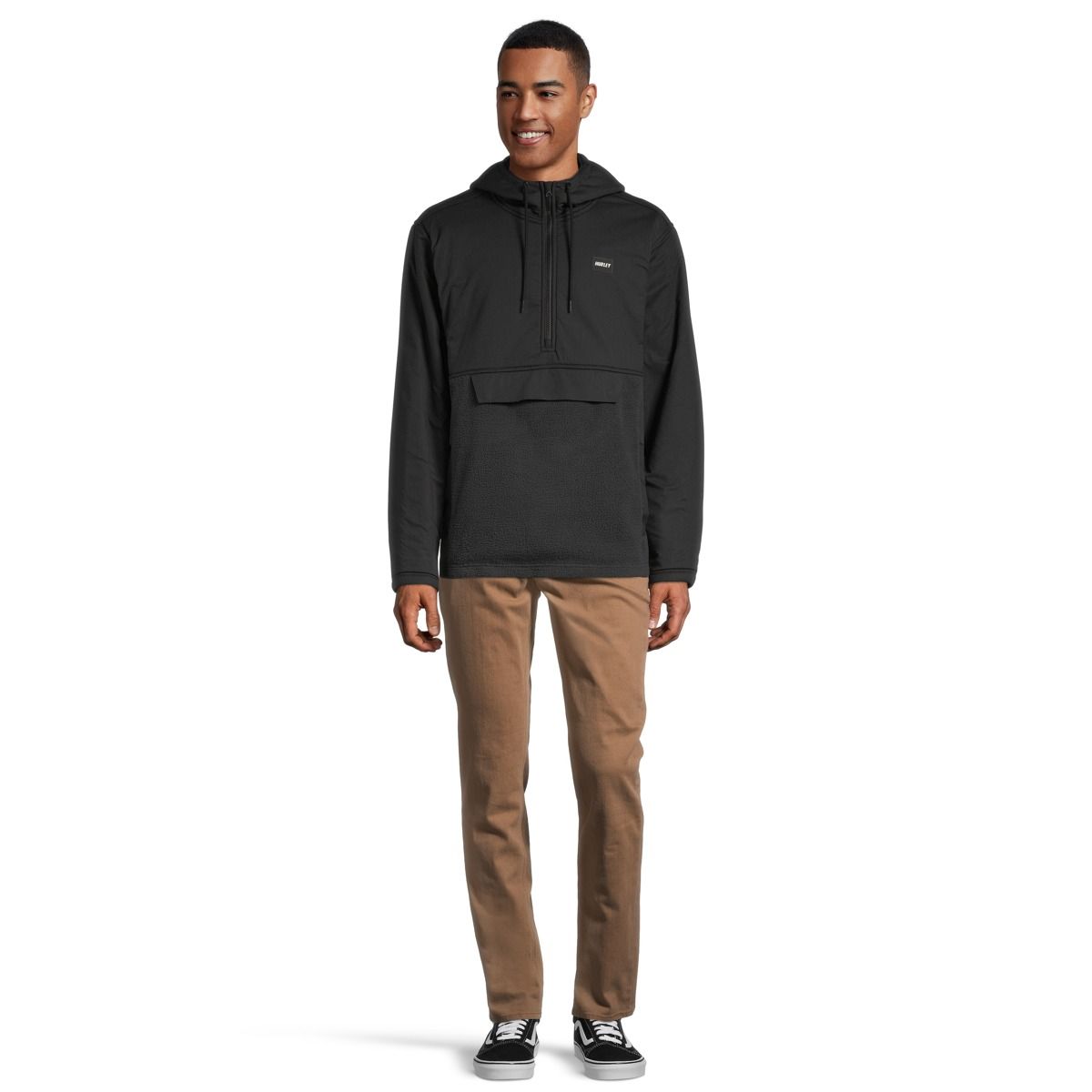 Hurley Men's Hudson Burrrito Anorak Half Zip Hoodie