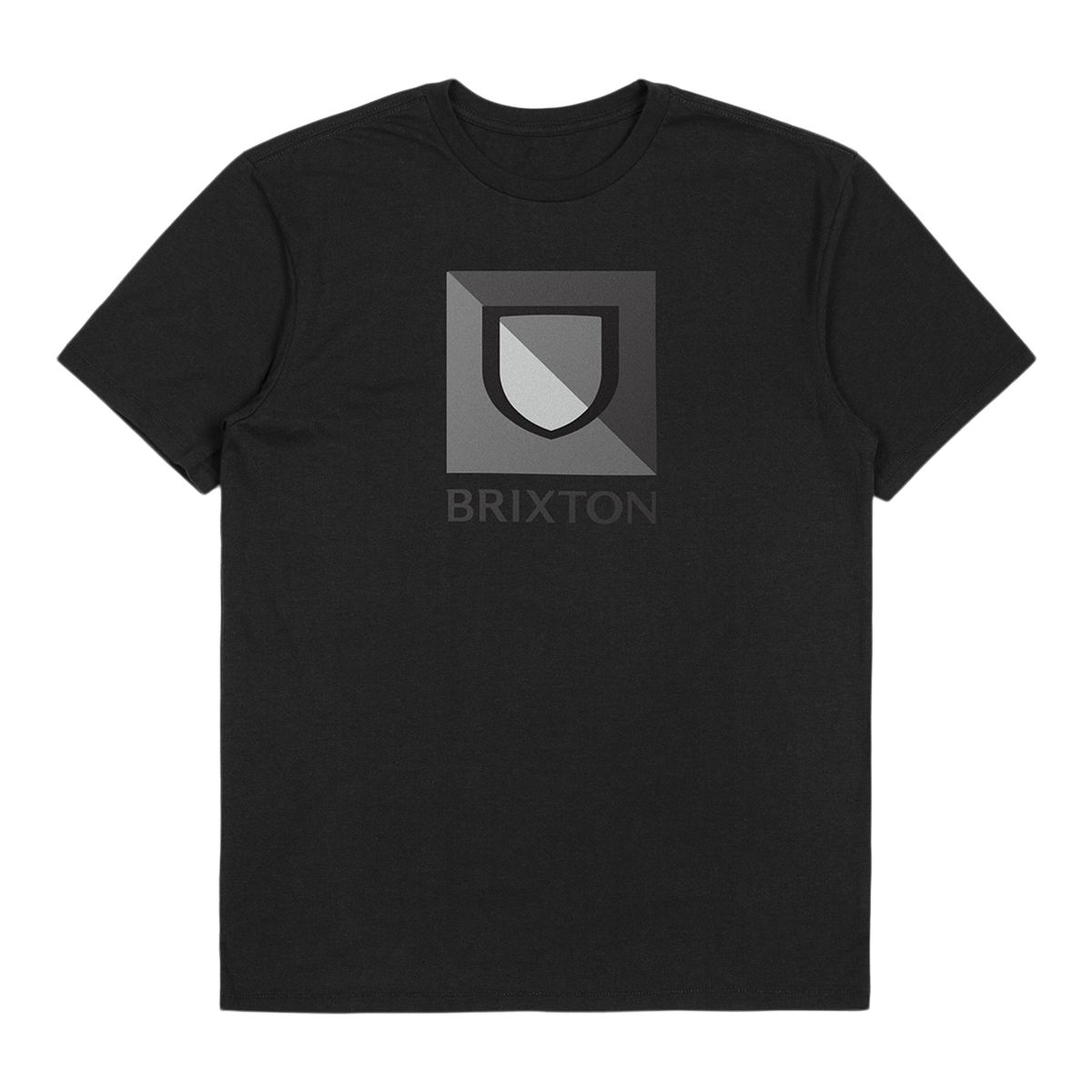 Brixton Men's Beta Split T Shirt, Short Sleeve, Crew Neck, Cotton, Graphic