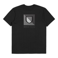 Brixton Men's Beta Split T Shirt, Short Sleeve, Crew Neck, Cotton, Graphic Front_Flat