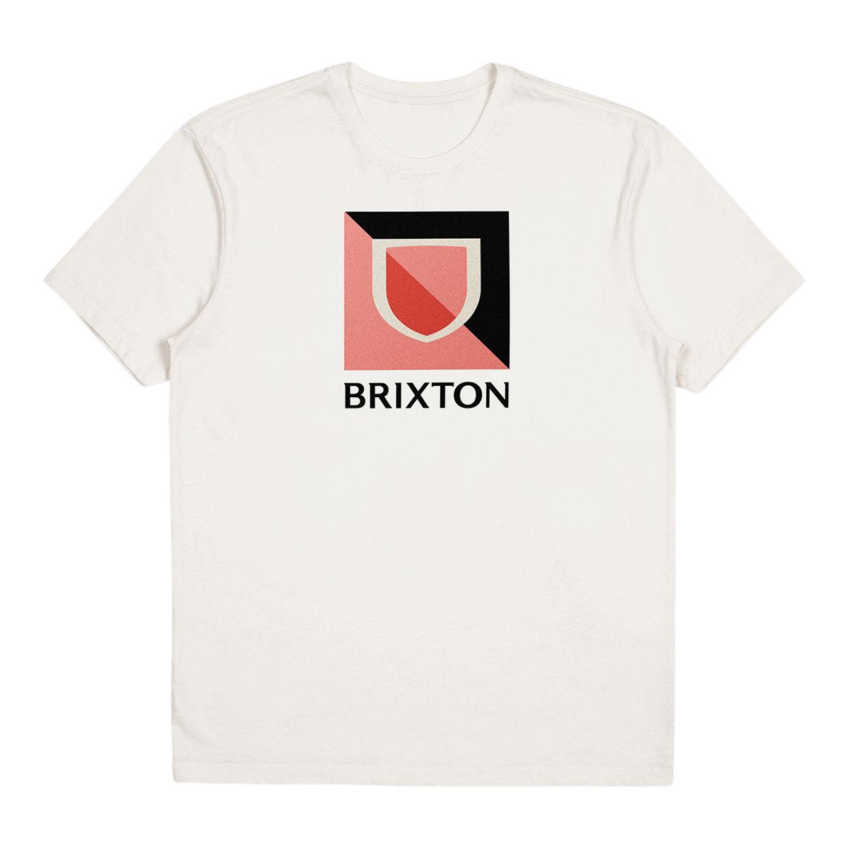 Brixton Men's Beta Split T Shirt, Short Sleeve, Crew Neck, Cotton, Graphic