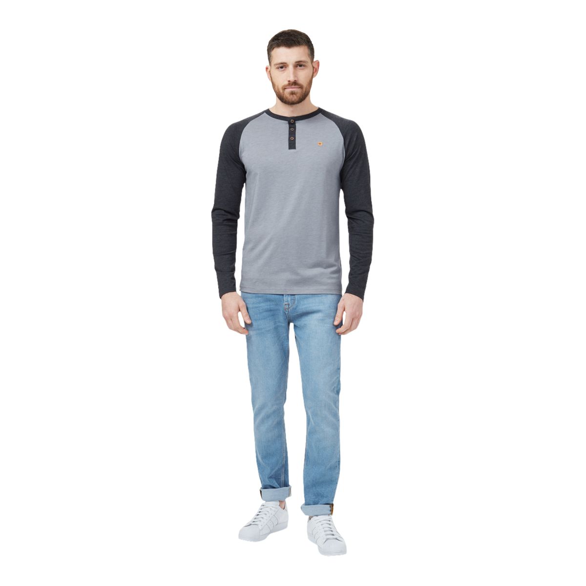tentree Men's TreeBlend Henley Long Sleeve Shirt