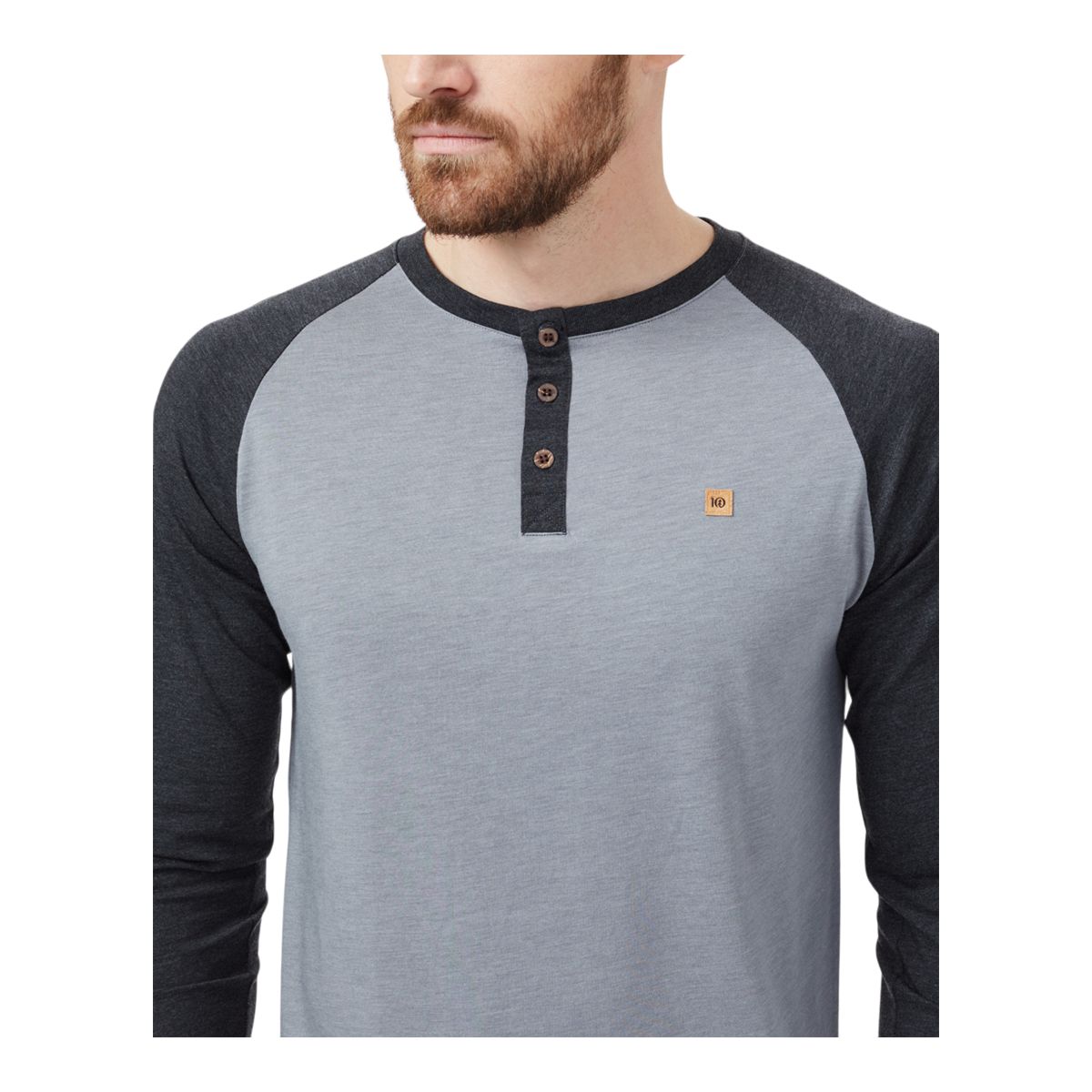 tentree Men's TreeBlend Henley Long Sleeve Shirt