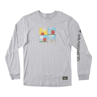 Quiksilver Men's x Peanuts T Shirt, Short Sleeve, Crew Neck, Cotton, Graphic Front_Flat