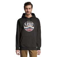 Vans Men's Multi-Stripe Pullover Hoodie Front_Flat