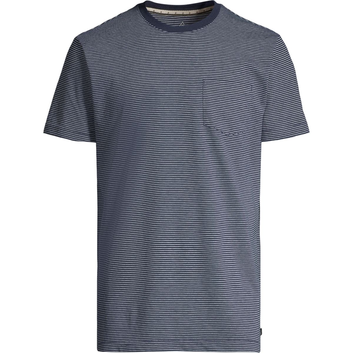 Ripzone Men's Nanoose T Shirt, Short Sleeve, Crew Neck, Cotton, Striped, Pocket