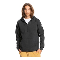 Quiksilver Men's Step Off 1/2 Zip Hoodie Front_Flat