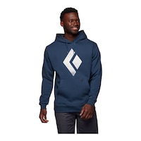 Black Diamond Men's Chalked Up Pullover Hoodie, UPF 50+ Front_Flat