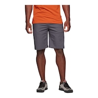 Black Diamond Men's Terrain 10-in Organic Cotton Shorts, Relaxed Fit Front_Flat