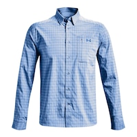 Under Armour Men's Drift Tide 2.0 Plaid Long Sleeve Shirt Front_Flat