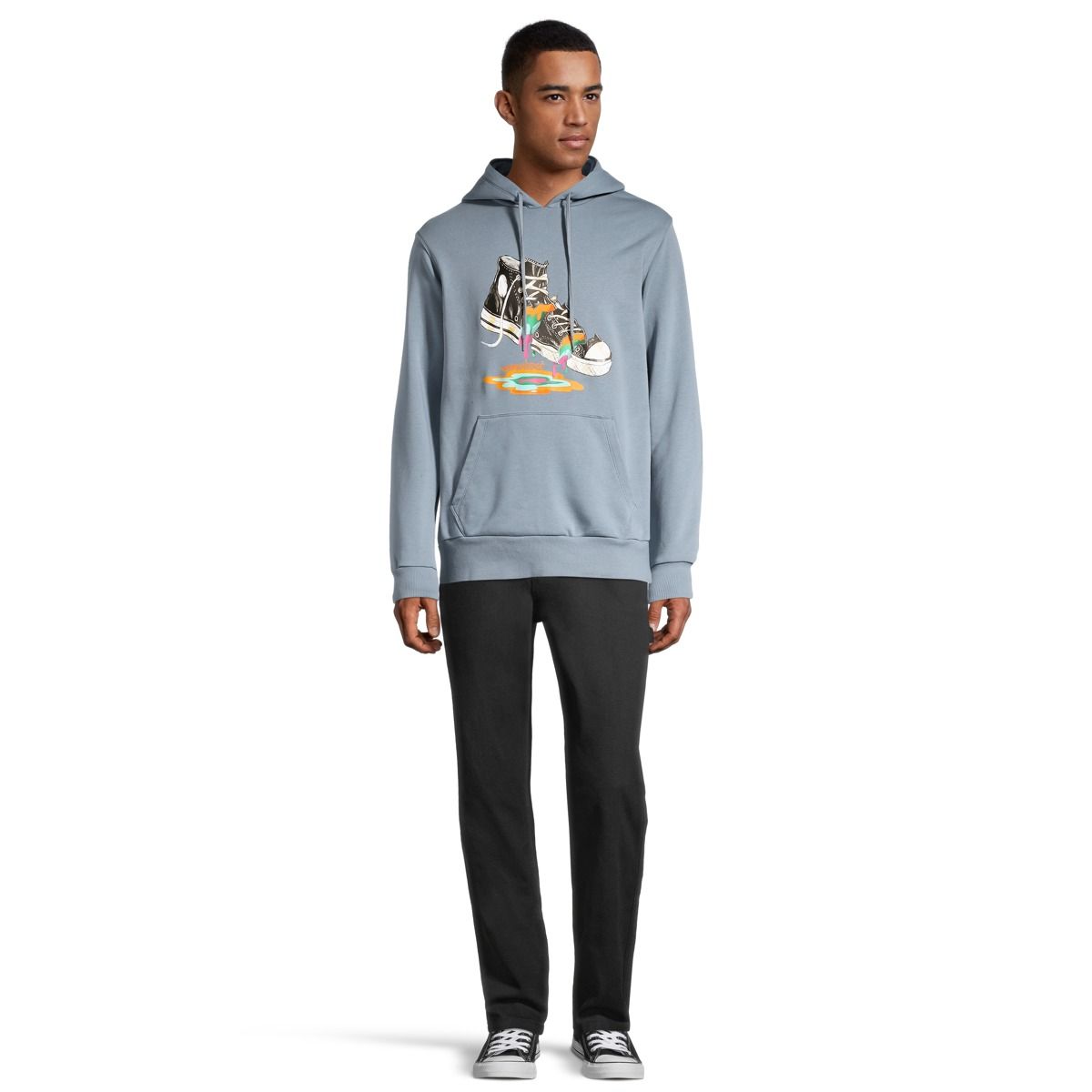 Converse Men's Paint Drip Graphic Pullover Hoodie