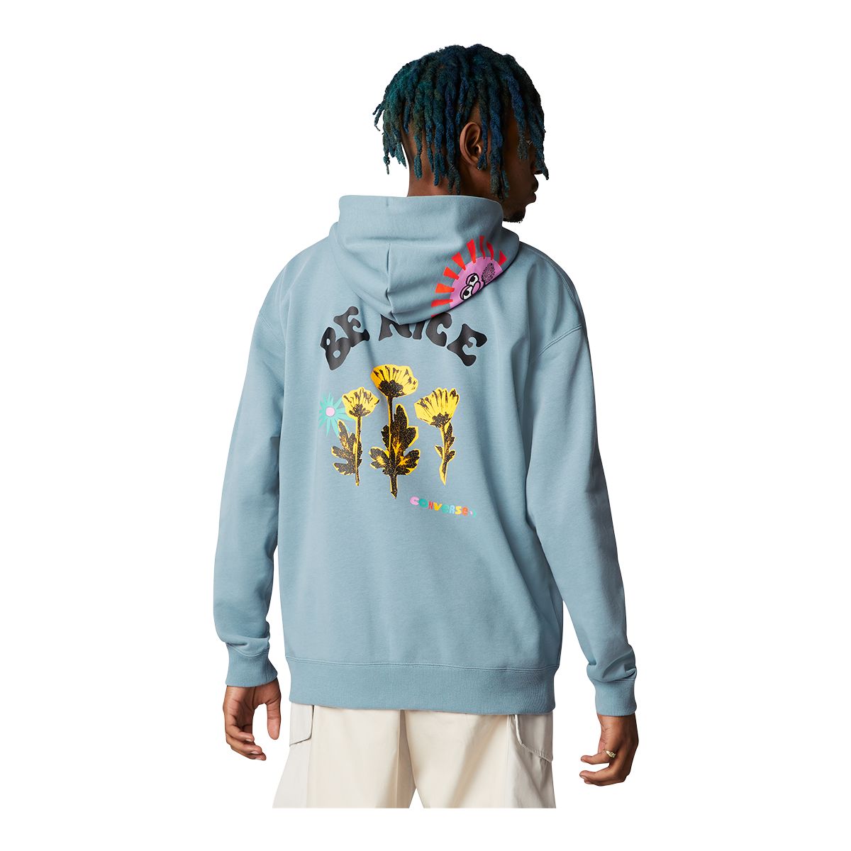 Converse Men's Be Nice Graphic Pullover Hoodie