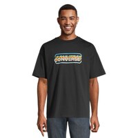 Converse Men's Arcade Retro T Shirt, Short Sleeve, Crew Neck, Cotton, Graphic Front_Flat