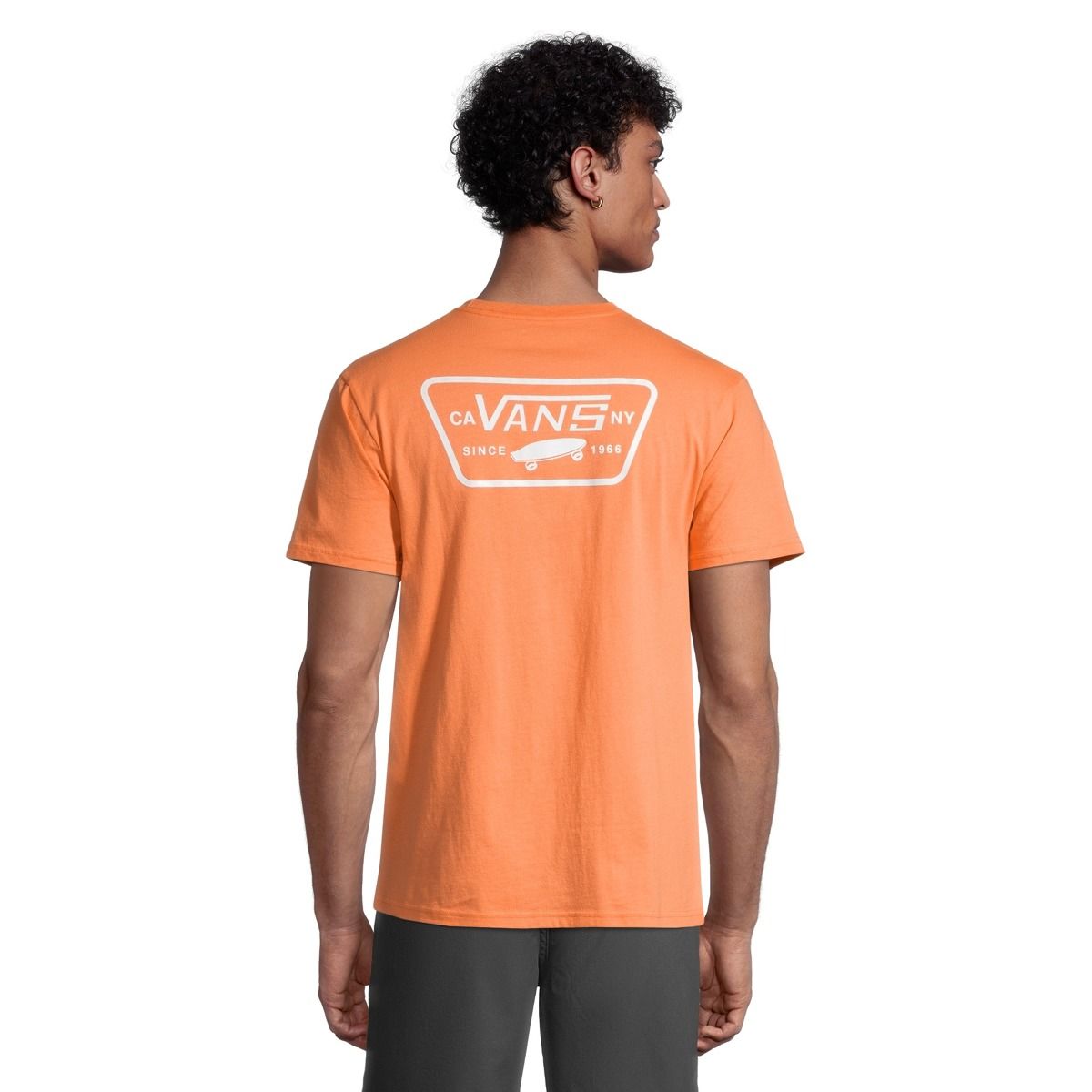 Vans Men's Full Patch Back T Shirt, Short Sleeve, Crew Neck, Cotton, Graphic