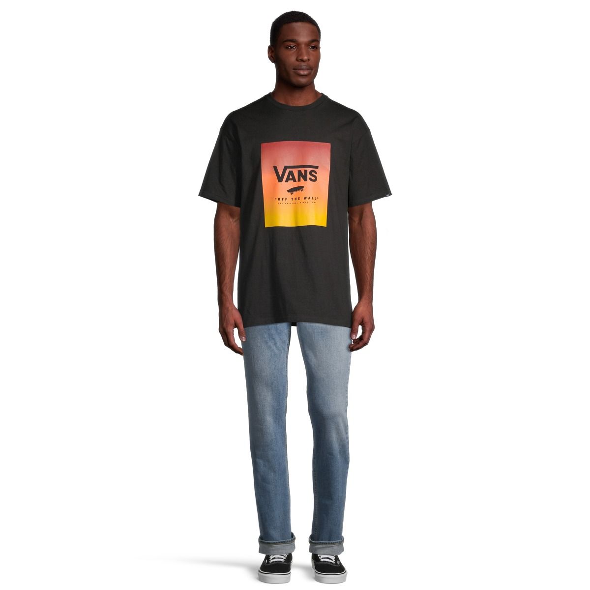 Vans Men's Classic Print T Shirt, Short Sleeve, Crew Neck, Cotton, Graphic