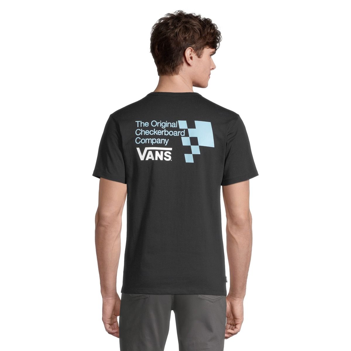 Vans Men's Off The Wall OG Checkerboard T Shirt, Short Sleeve, Crew Neck, Cotton, Graphic