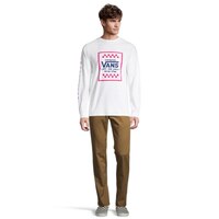 Vans Men's Sketchy Past T Shirt, Long Sleeve, Crew Neck, Cotton, Graphic Front_Flat