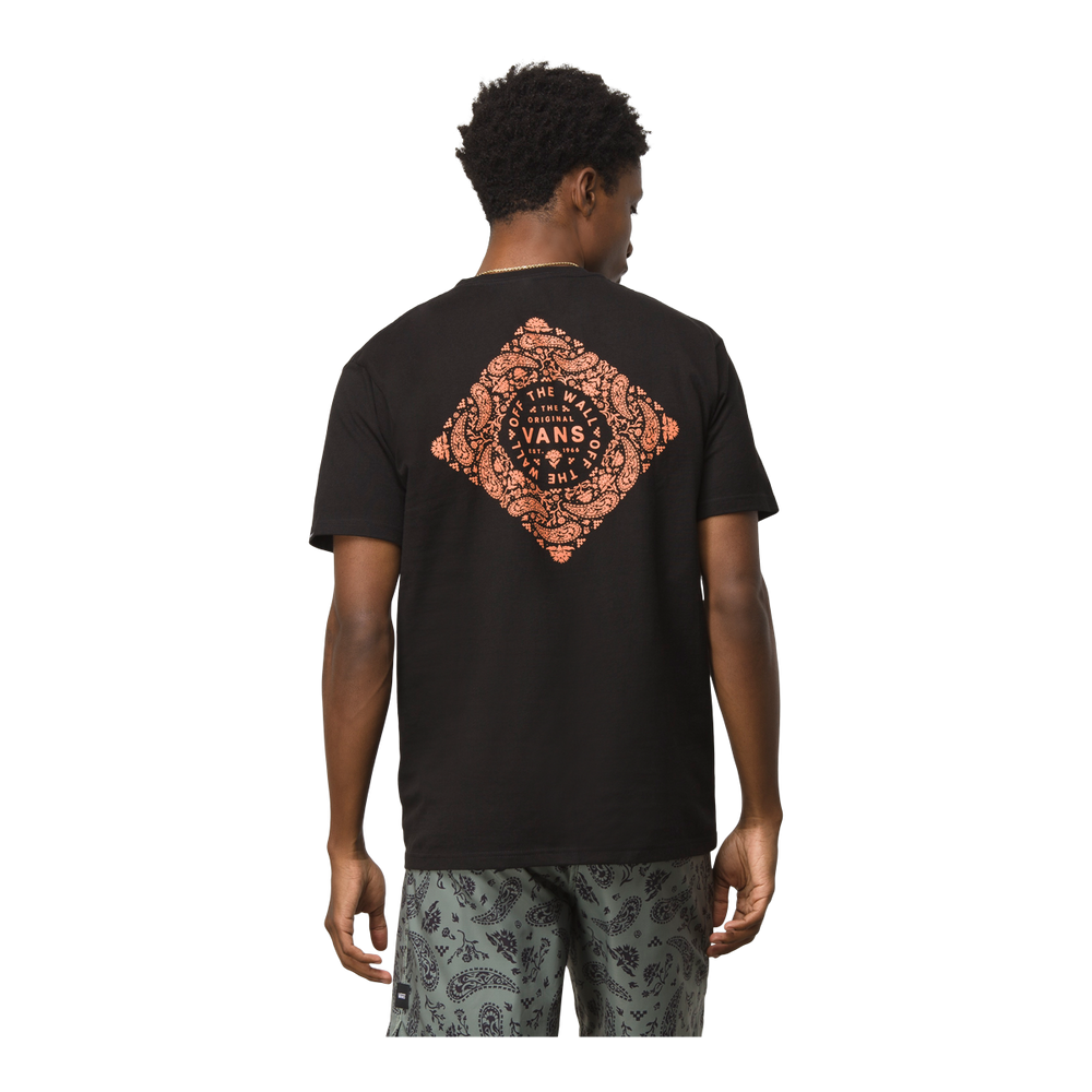 Vans Men's Bandana Paisley T Shirt, Short Sleeve, Crew Neck