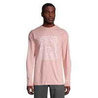 Vans Men's Bandana Paisley T Shirt, Long Sleeve, Crew Neck, Cotton, Logo, Pocket Front_Flat