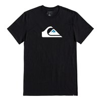 Quiksilver Men's Comp T Shirt, Short Sleeve, Crew Neck, Cotton, Logo Front_Flat