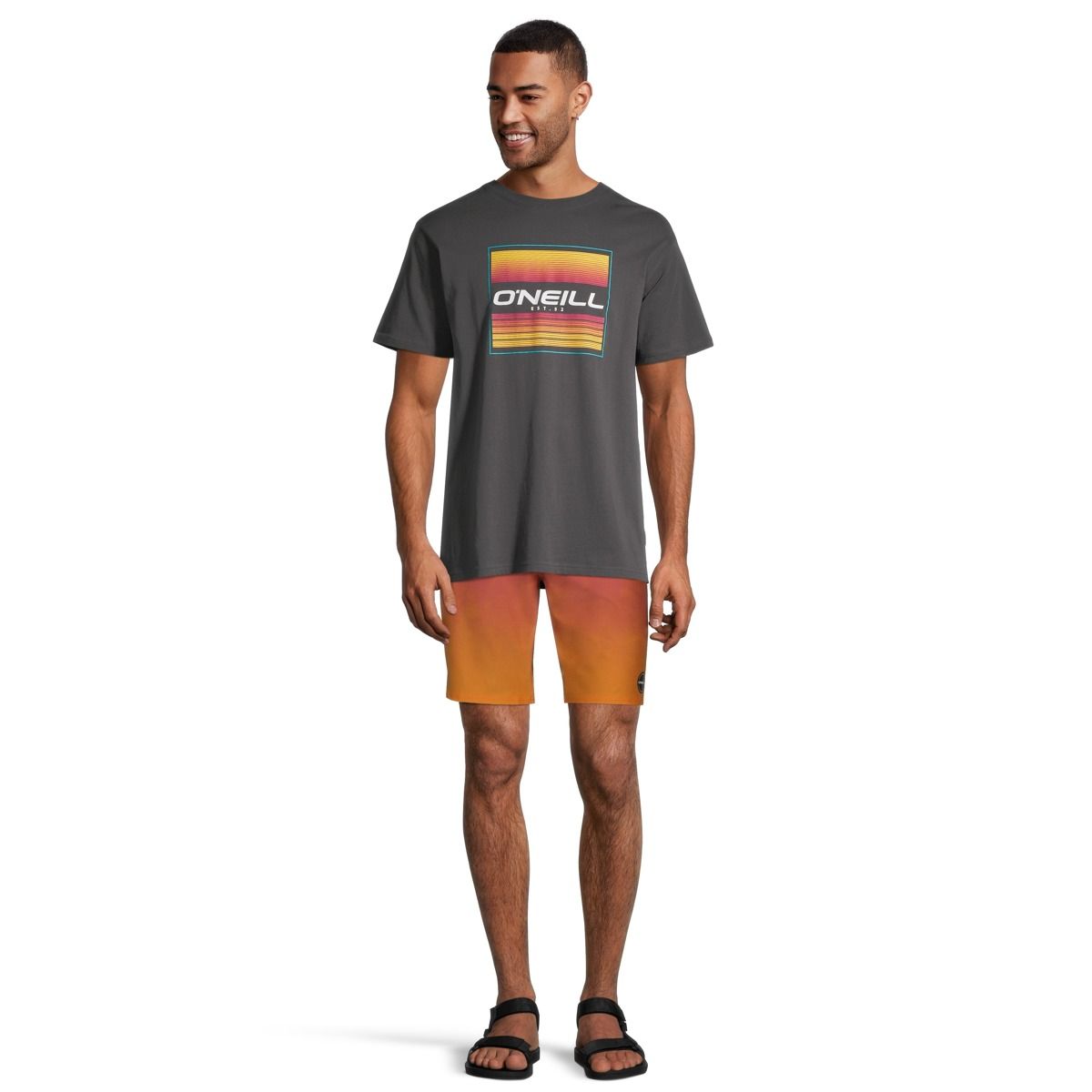 O'Neill Men's Flair T Shirt, Short Sleeve, Crew Neck, Cotton, Graphic