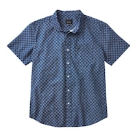 Brixton Men's Charter Print Woven T Shirt Front_Flat