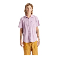 Brixton Men's Charter Oxford Woven T Shirt Front_Flat
