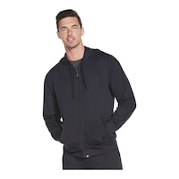 Skechers Men's Gowalk Everywhere Full Zip Hoodie Front_Flat