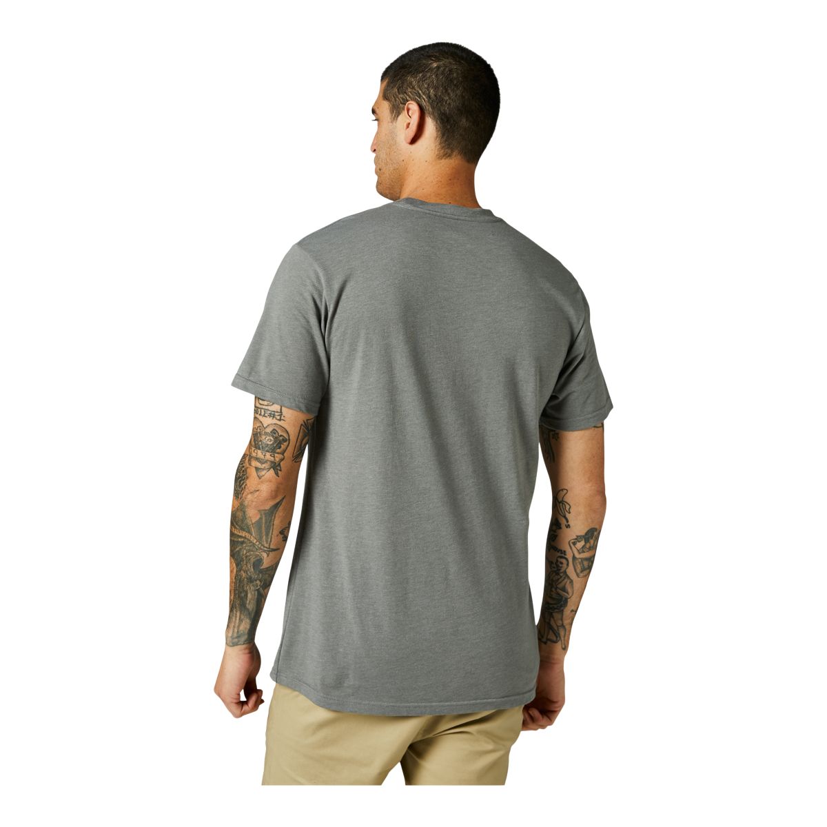 Fox Men's Pinnacle Premium T Shirt, Short Sleeve, Crew Neck, Cotton, Logo