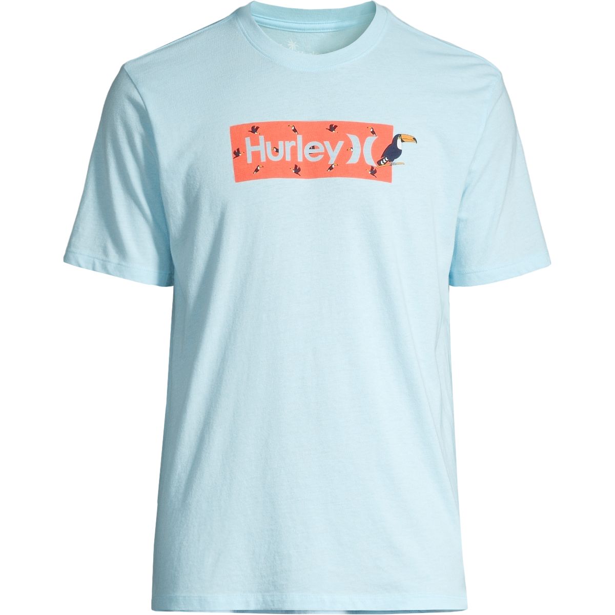 Hurley Men's Everyday Washed Ditsy T Shirt, Short Sleeve, Crew Neck, Cotton, Graphic