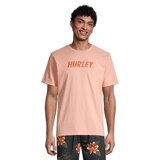 Hurley Men's Everyday Washed Fastlane Push T Shirt, Short Sleeve, Crew Neck, Cotton, Graphic Front_Flat