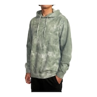 RVCA Men's Tonally Tie Dye III Pullover Hoodie Front_Angled_Left