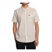 RVCA Men's Endless Seersucker T Shirt Front_Flat