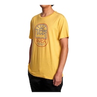 RVCA Men's Overdub T Shirt Front_Angled_Left