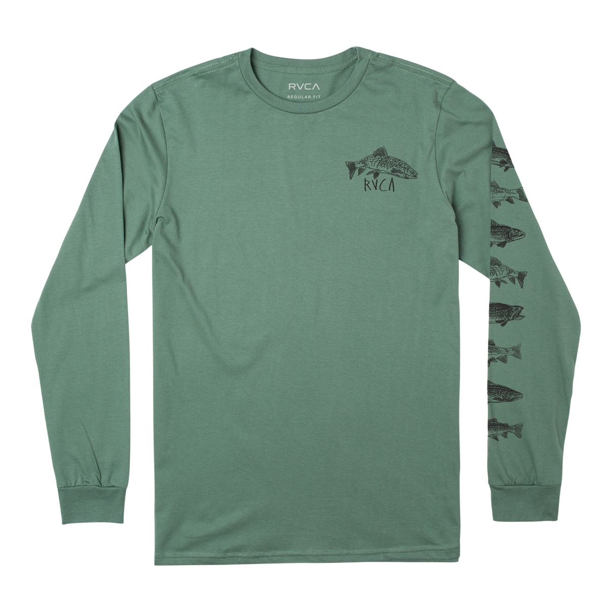 RVCA Men's Downstream Long Sleeve T Shirt