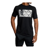 RVCA Men's Sport Gym Lay T Shirt Front_Flat