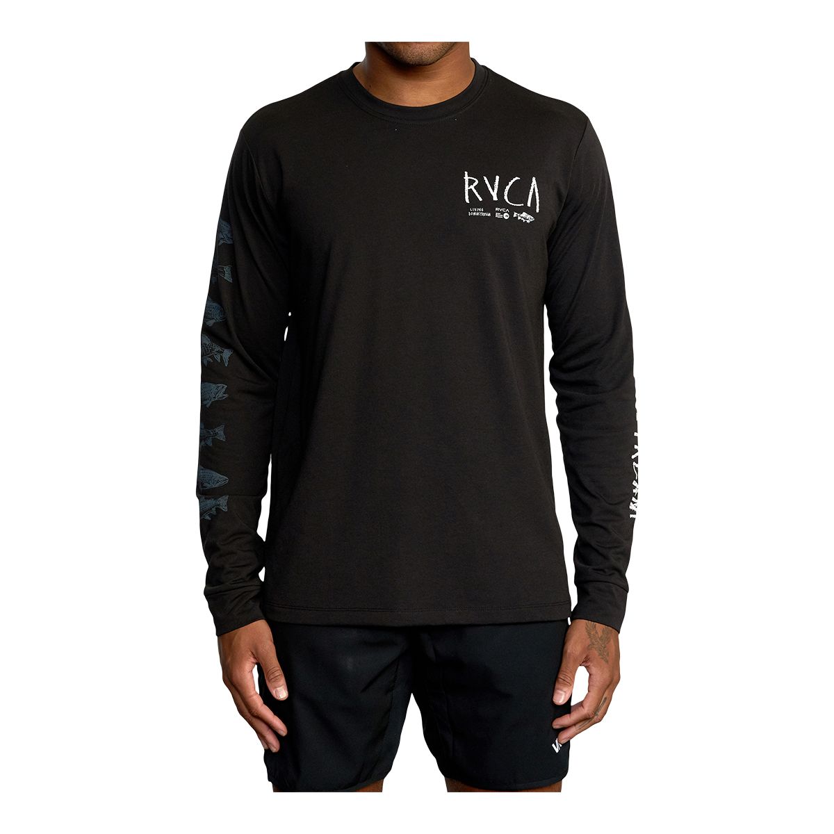 RVCA Men's Sport Ben Horton Sport Long Sleeve T Shirt