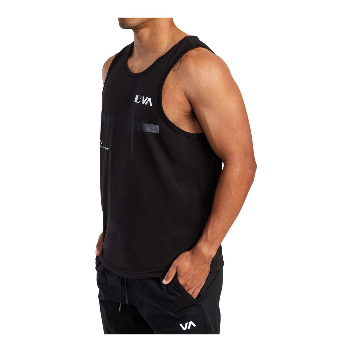 RVCA Sport Men's Sport Pix Bar Tank Top, Sweat-Wicking, Sleeveless