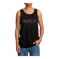 RVCA Men's Radar Tank Top, Lightweight, Sleeveless Front_Flat