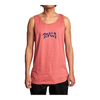 RVCA Men's Lost Island Tank Top, Lightweight, Sleeveless Front_Flat