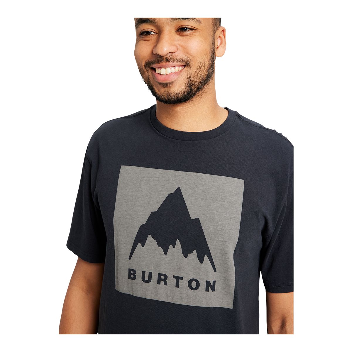 Burton Men's Classic Mountain High T Shirt, Short Sleeve, Crew Neck, Cotton, Graphic