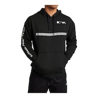 RVCA Men's Sport Pix Bar Pullover Hoodie Front_Flat